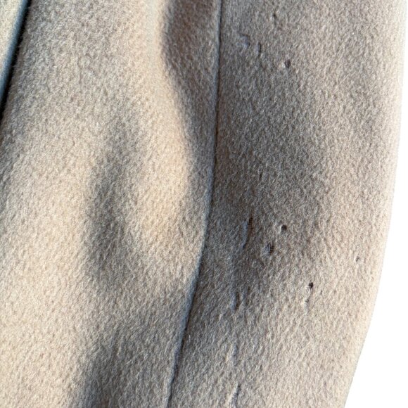 Mighty Mac Vintage Gabardine Wool Winter Jacket  Fur Lapel & Lining Overcoat - Picture 9 of 9